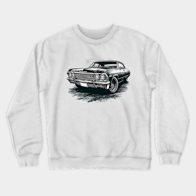 Chevrolet Bel Air Impala Crewneck Sweatshirt by Vehicles-Art